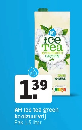 AH Ice tea green koolzuurvrij