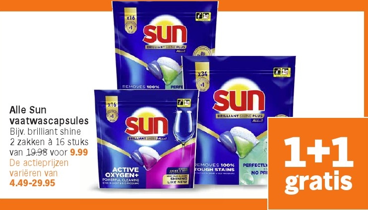 Sun vaatwascapsules