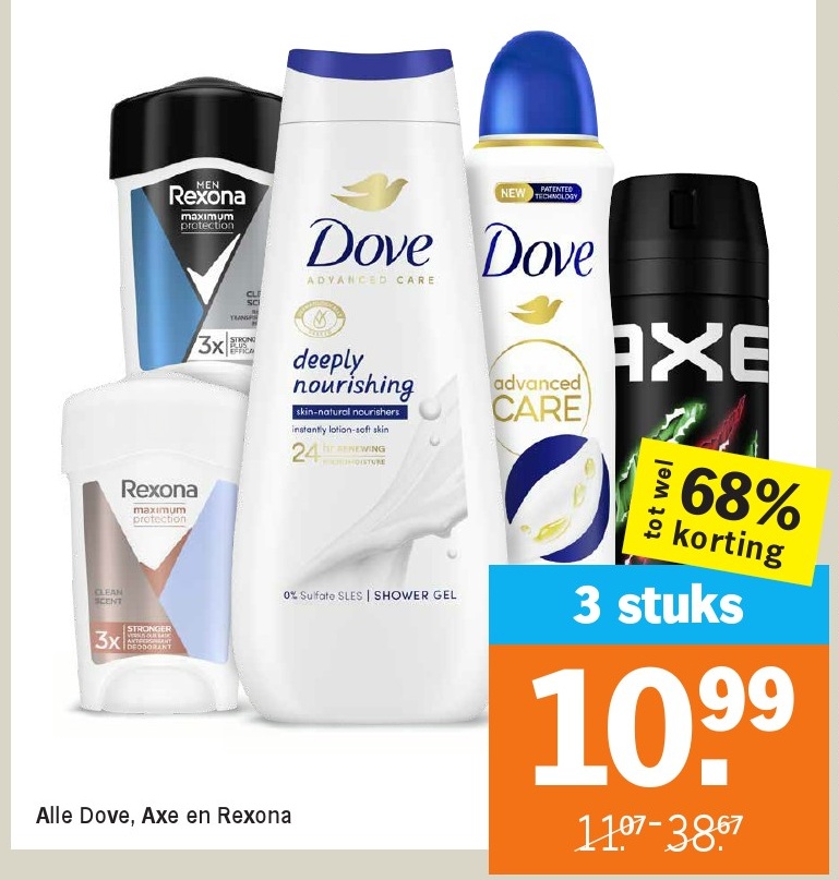 Dove, Axe en Rexona