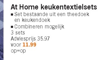 At Home keukentextielsets