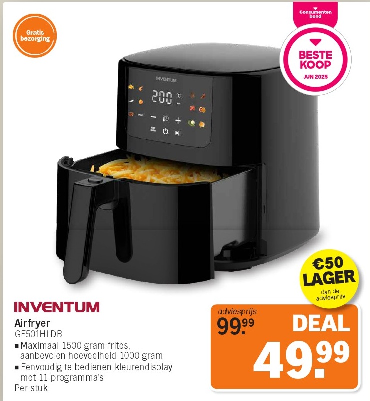 Inventum Airfryer GF953HLDB