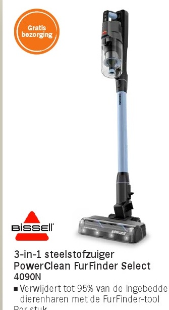 3-in-1 steelstofzuiger PowerClean FurFinder Select 4090N
