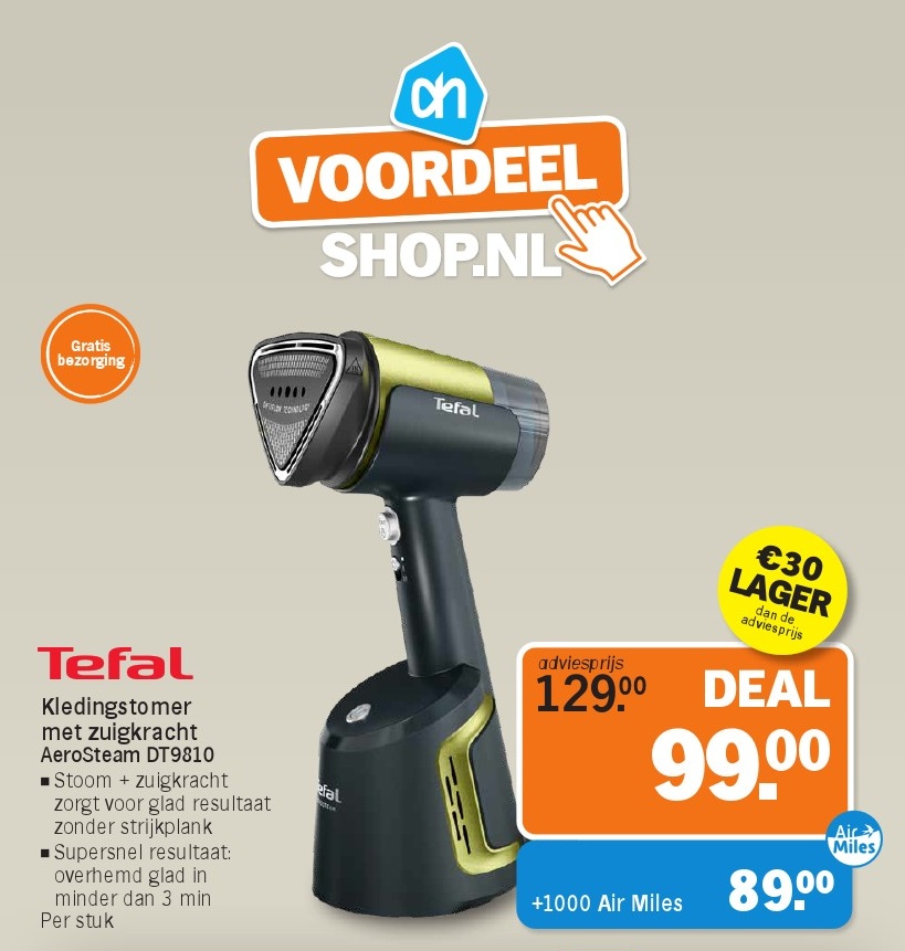 Tefal Kledingstomer met zuigkracht aerosteam DR9100