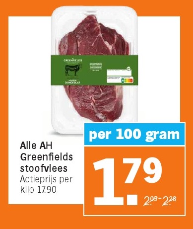 Alle AH Greenfields stoofvlees