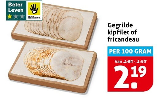 Gegrilde kipfilet of fricandeau