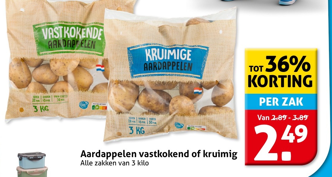 Aardappelen vastkokend of kruimig