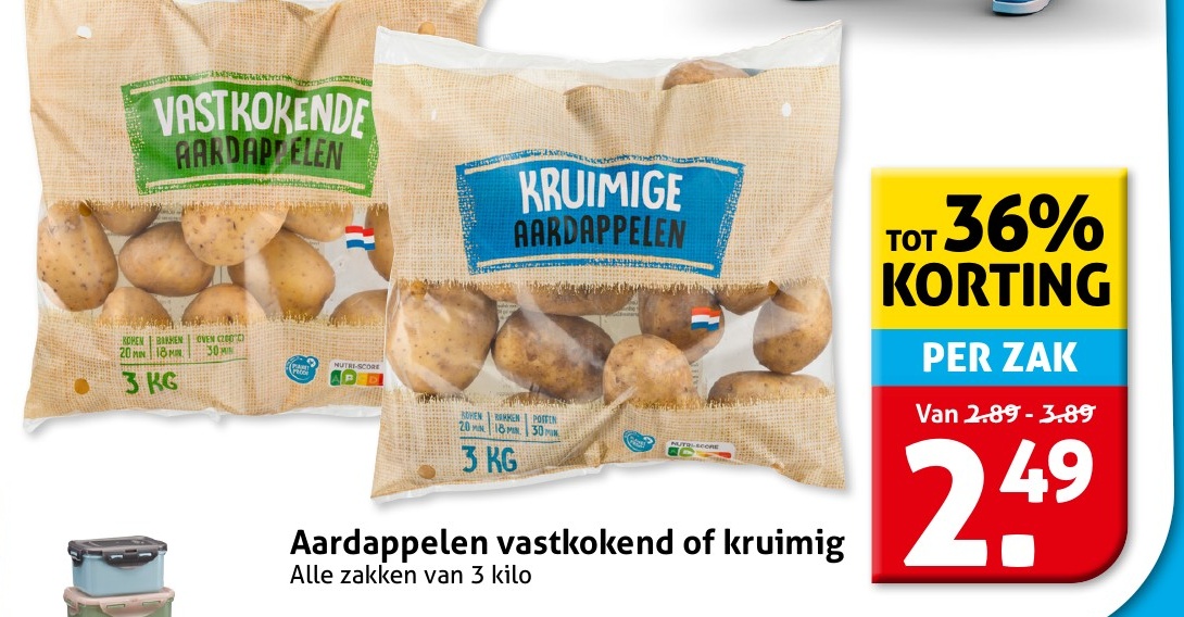 Aardappelen vastkokend of kruimig