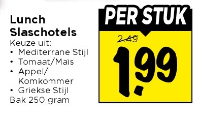 Lunch Slascholets