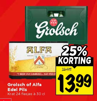Grolsch of Alfa Edel Pils