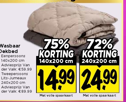 Wasbaar Dekbed