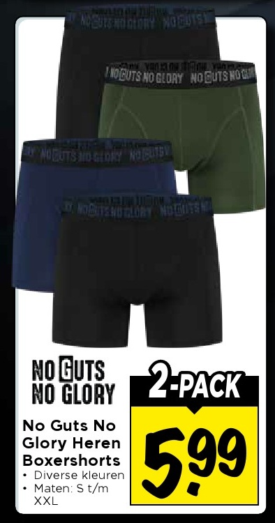 No Guts No Glory Heren Boxershorts