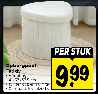 Opbergpoef Teddy