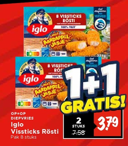 Iglo Vissticks Rösti