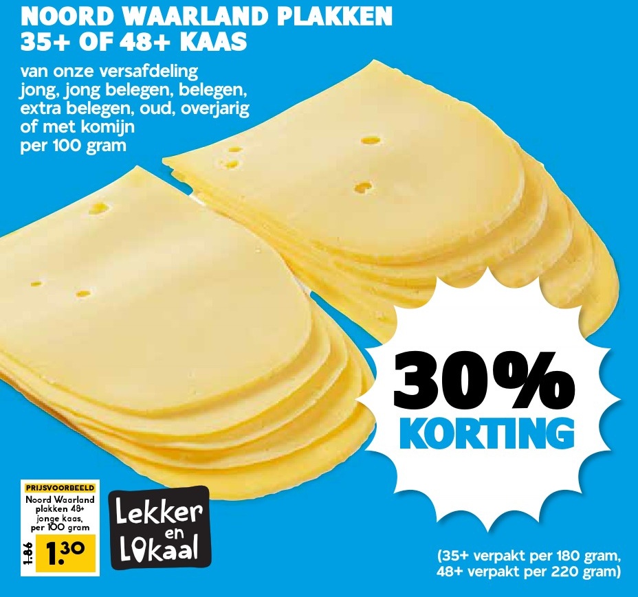 NOORD WAARLAND PLAKKEN 35+ OF 48+ KAAS