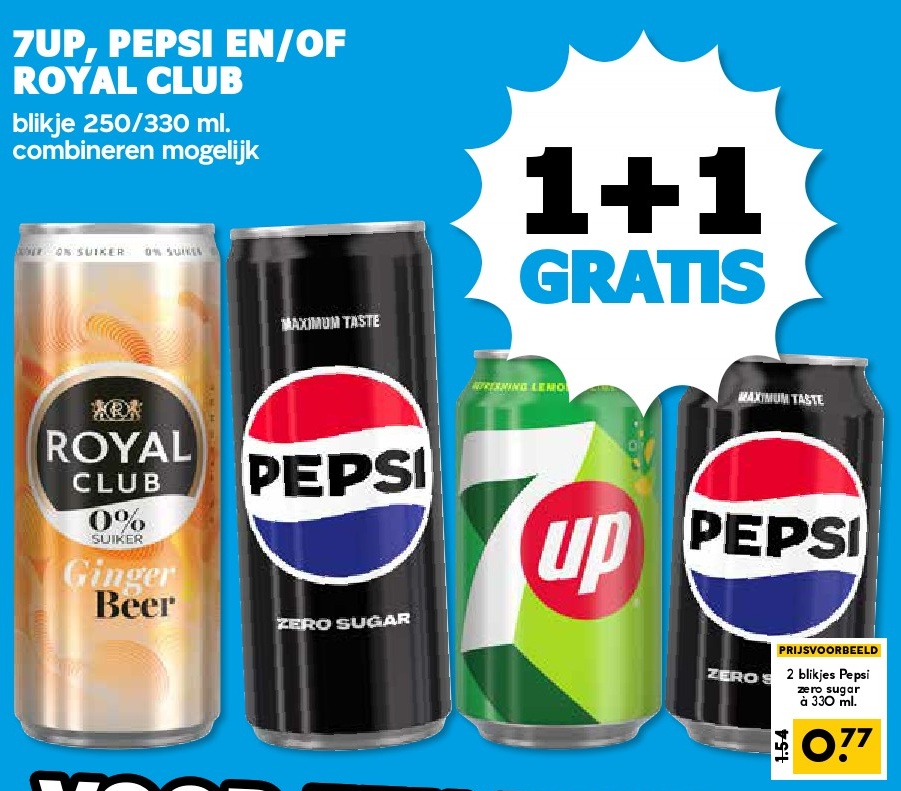 7UP, PEPSI EN/OF ROYAL CLUB