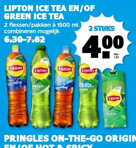 Lipton Ice Tea en/of Green Ice Tea