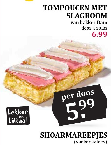 Tompoucen met Slagroom