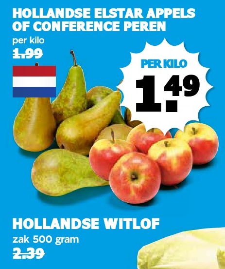 HOLLANDSE ELSTAR APPELS OF CONFERENCE PEREN