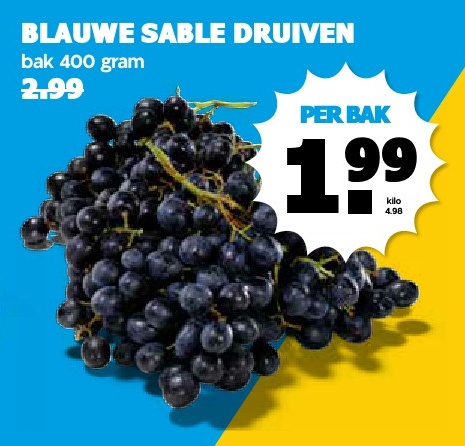 BLAUWE SABLE DRUIVEN