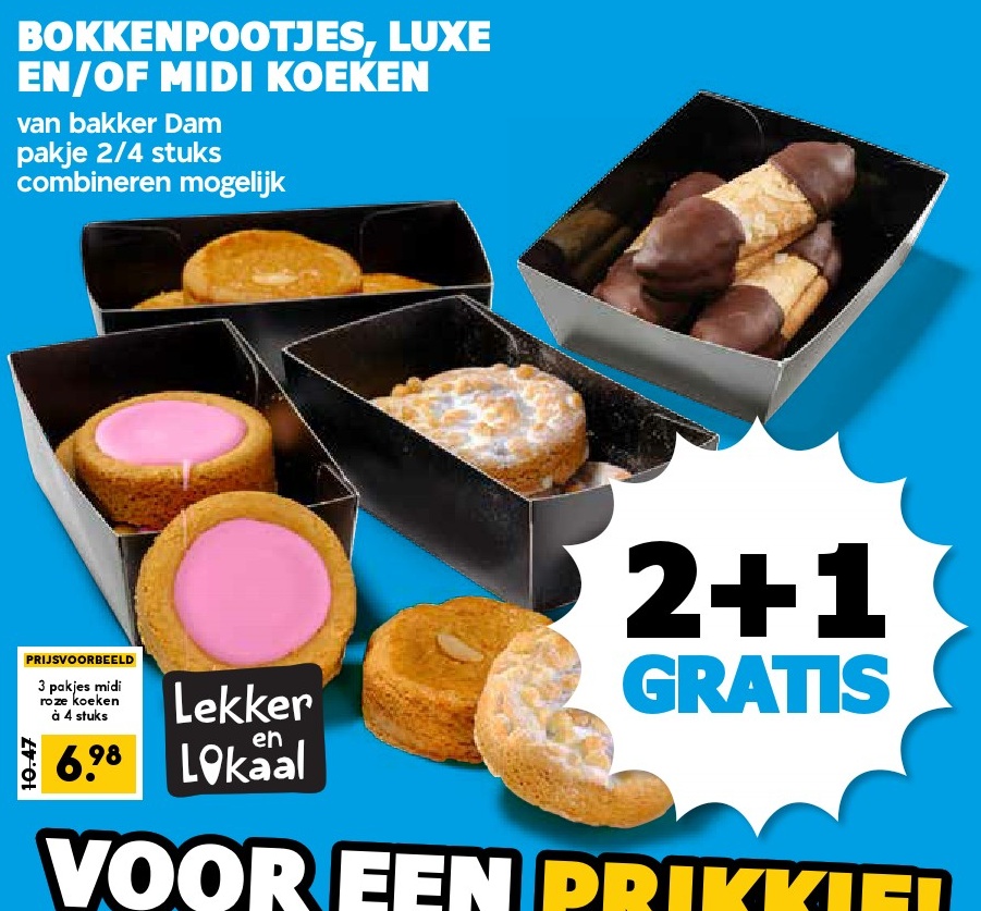 Bokkenpootjes, luxe en/of midi koekjes