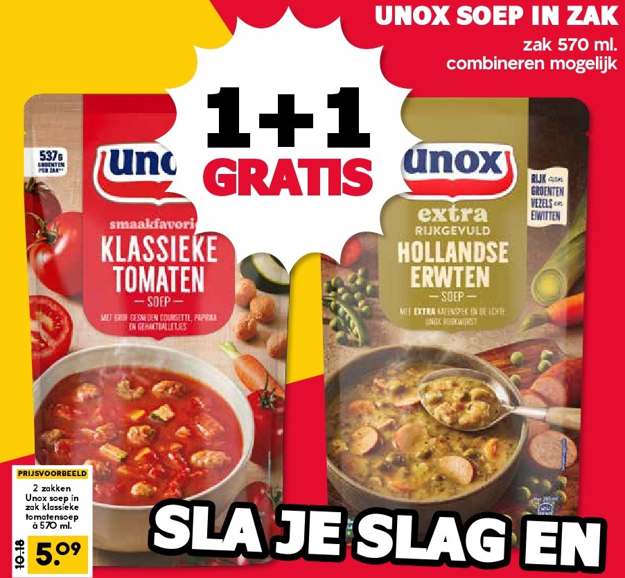Unox Soep in Zak