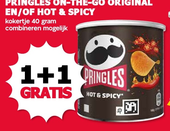 PRINGLES ON-THE-GO ORIGINAL EN/OF HOT & SPICY