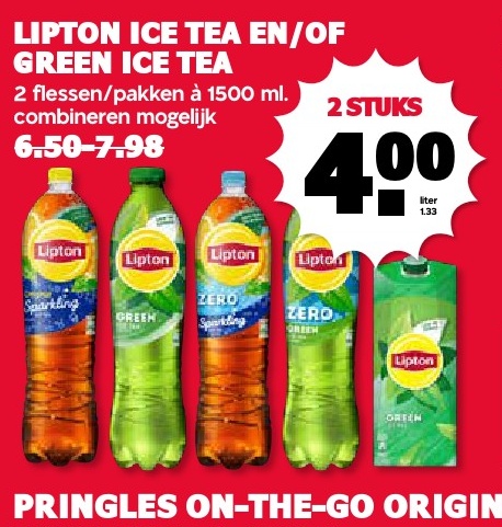 Lipton Ice Tea en/of Green Ice Tea