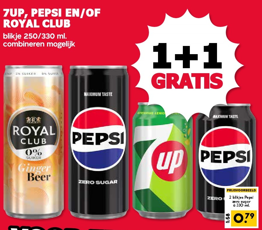 7UP, PEPSI EN/OF ROYAL CLUB