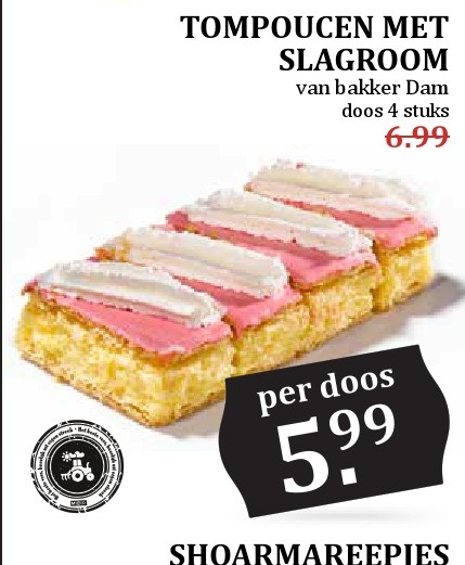 Tompoucen met slagroom