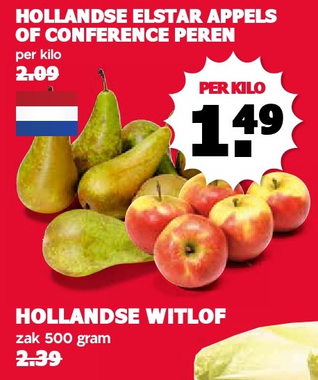 HOLLANDSE ELSTAR APPELS OF CONFERENCE PEREN