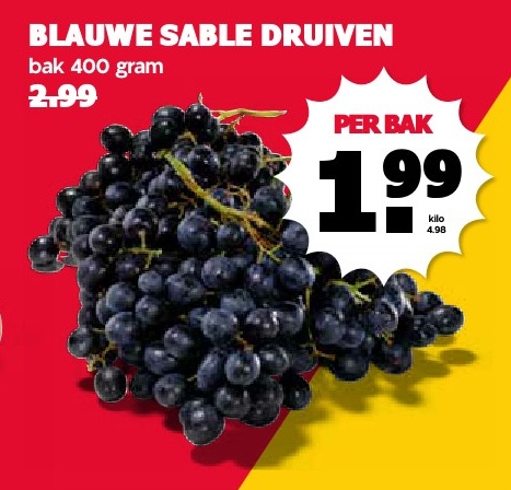 BLAUWE SABLE DRUIVEN