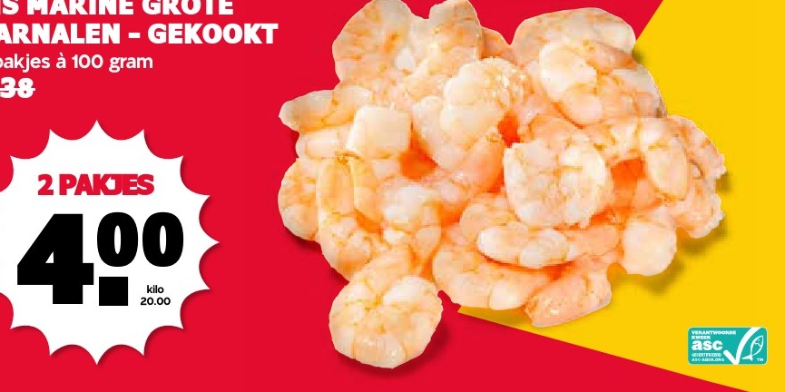 Grote Garnalen - Gekookt