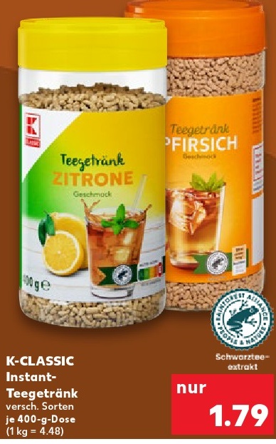 K-CLASSIC Instant-Teegetränk ZITRONE