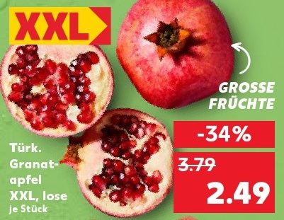 Türk. Granatapfel XXL, lose je Stück