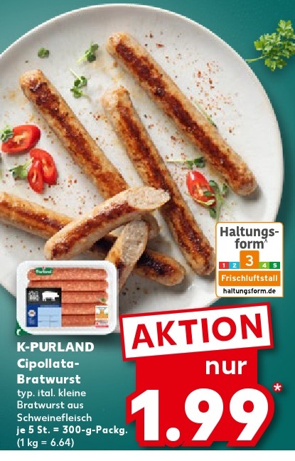 K-PURLAND Cipollate-Bratwurst