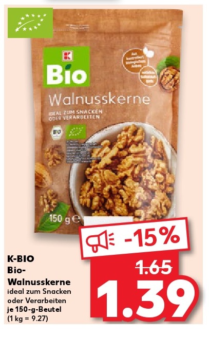 K-BIO Bio-Walnüsse