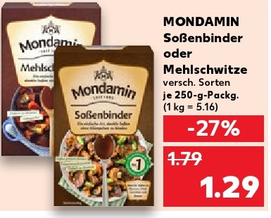 MONDAMIN Soßenbinder oder Mehlschwitze