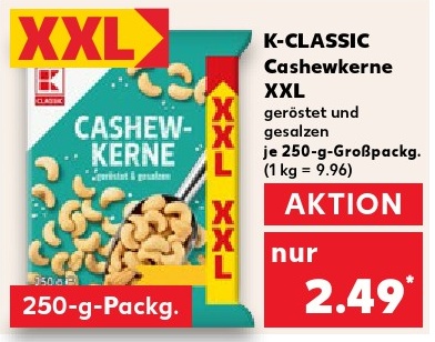K-CLASSIC Cashewkerne XXL
