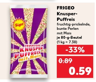 FRIGEO Knusper-Puffreis