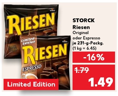 Riesen Original oder Espresso