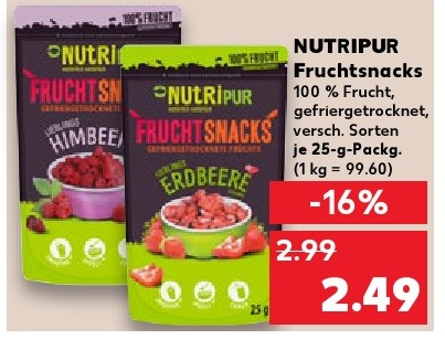 NUTRIPUR Fruchtsnacks