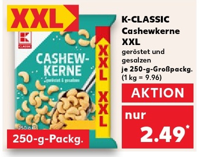 K-CLASSIC Cashewkerne XXL