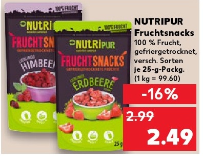NUTRIPUR Fruchtsnacks