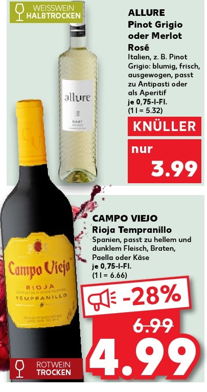 ALLURE Pinot Grigio oder Merlot