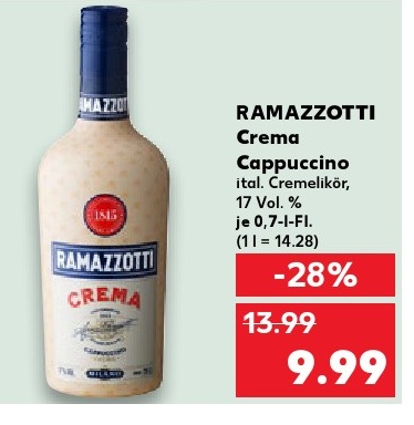 RAMAZZOTTI Crema Cappuccino
