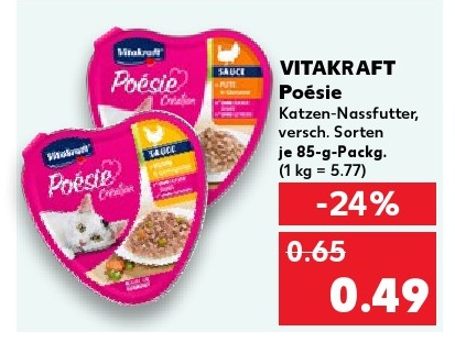 VITAKRAFT Poésie Katzen-Nassfutter, versch. Sorten