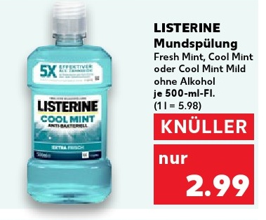LISTEREINE Mundspülung Cool Mint