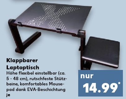 Klappbarer Laptopstisch
