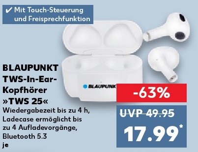 BLAUPUNKT TWS-In-Ear-Kopfhörer »TWS 25«