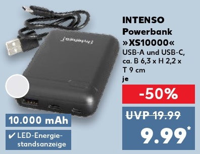 INTENSO Powerbank »XS10000«